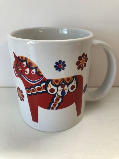 Red Dala Horse Mug