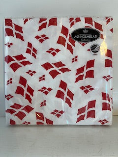 Paper Napkins with Danish Flag
