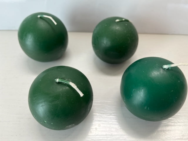 Green Ball Candles from Denmark