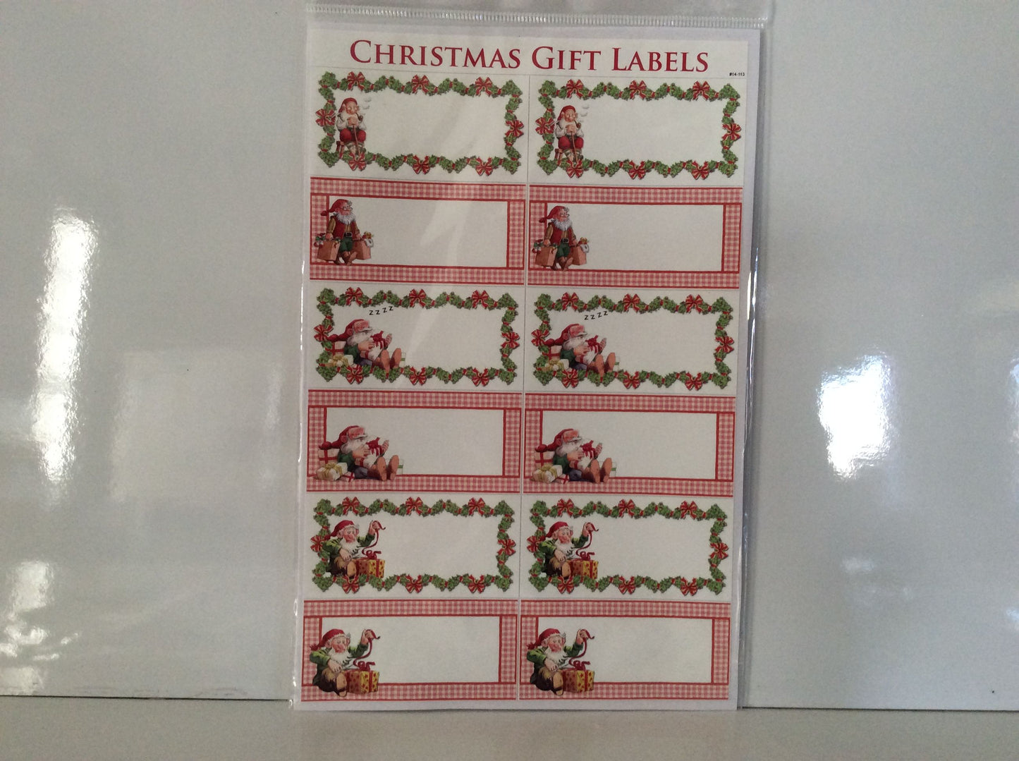 Christmas Gift Labels With Nisse/Tomte/Tonttuta and Gifts