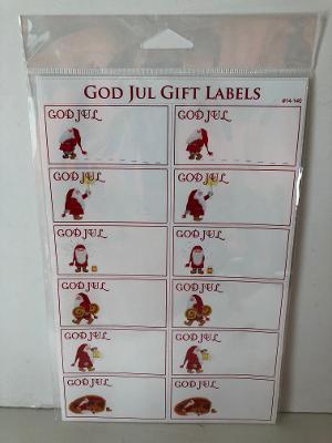 God Jul Labels