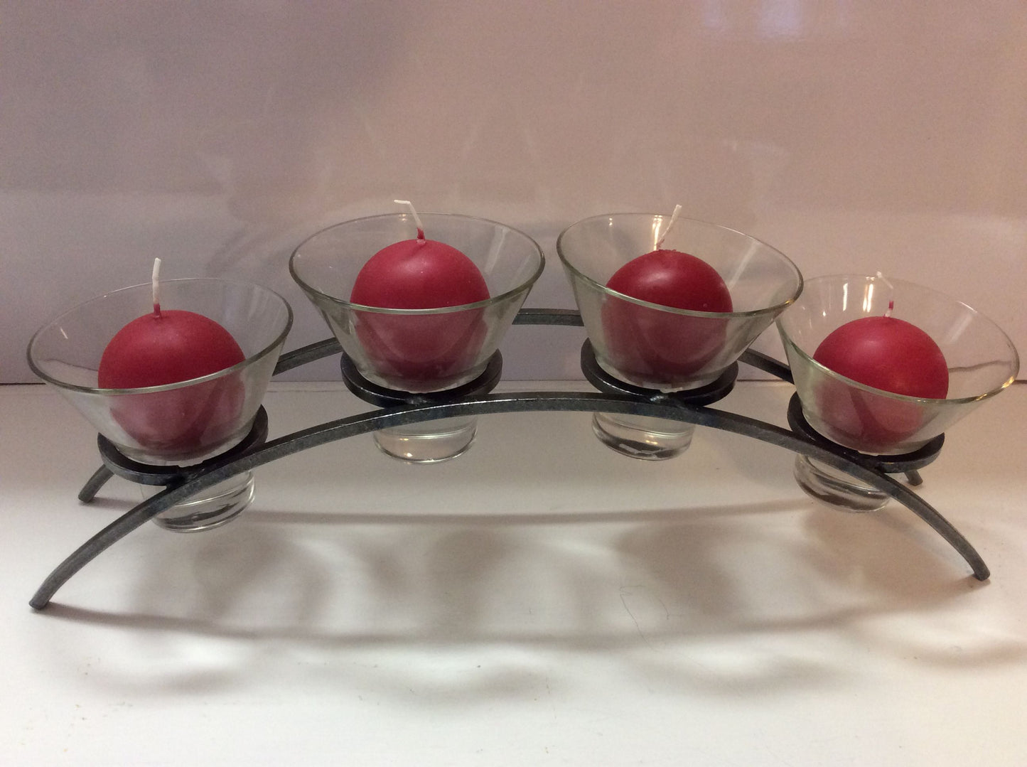 Danish Wrought Iron, Heart With Four Candles