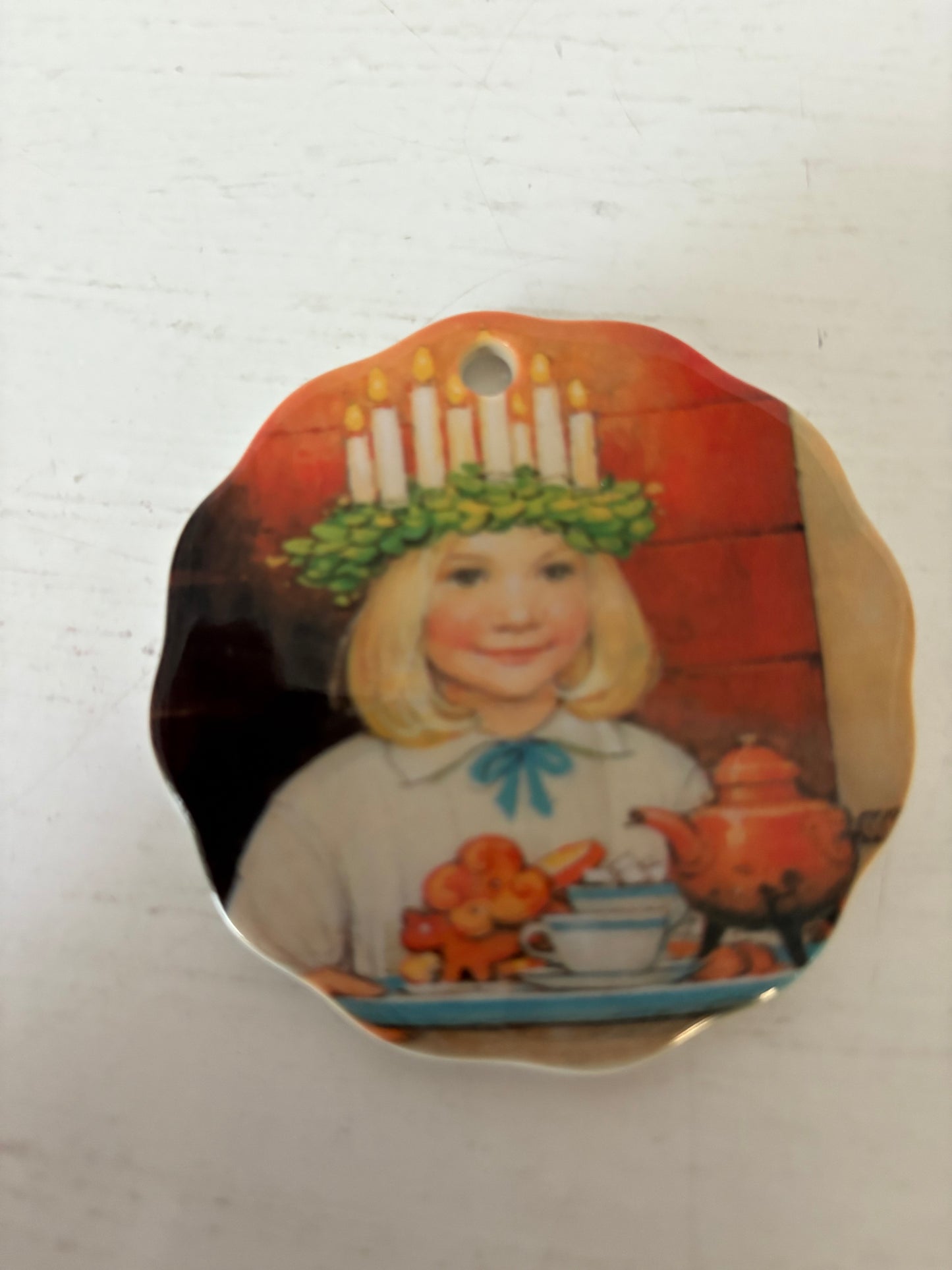 Young Lucia, Ceramic Ornament