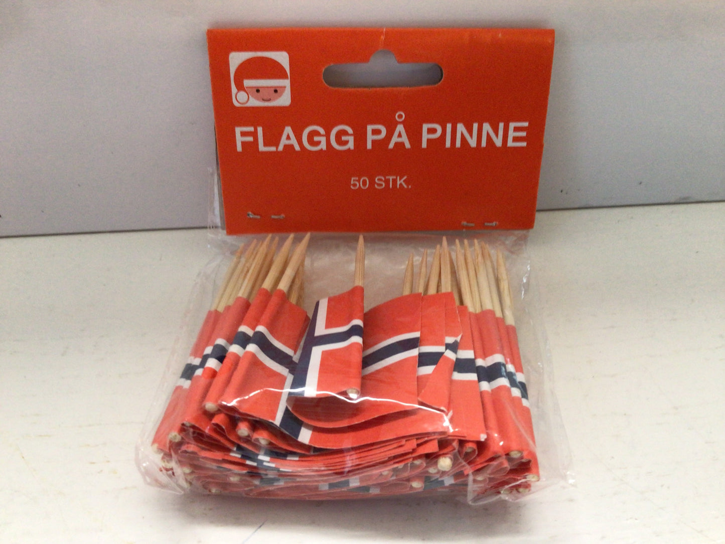 Norwegian Flags on Toothpicks