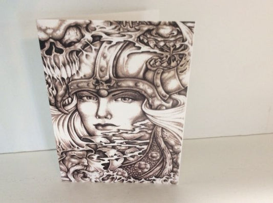 Female Viking Note Cards