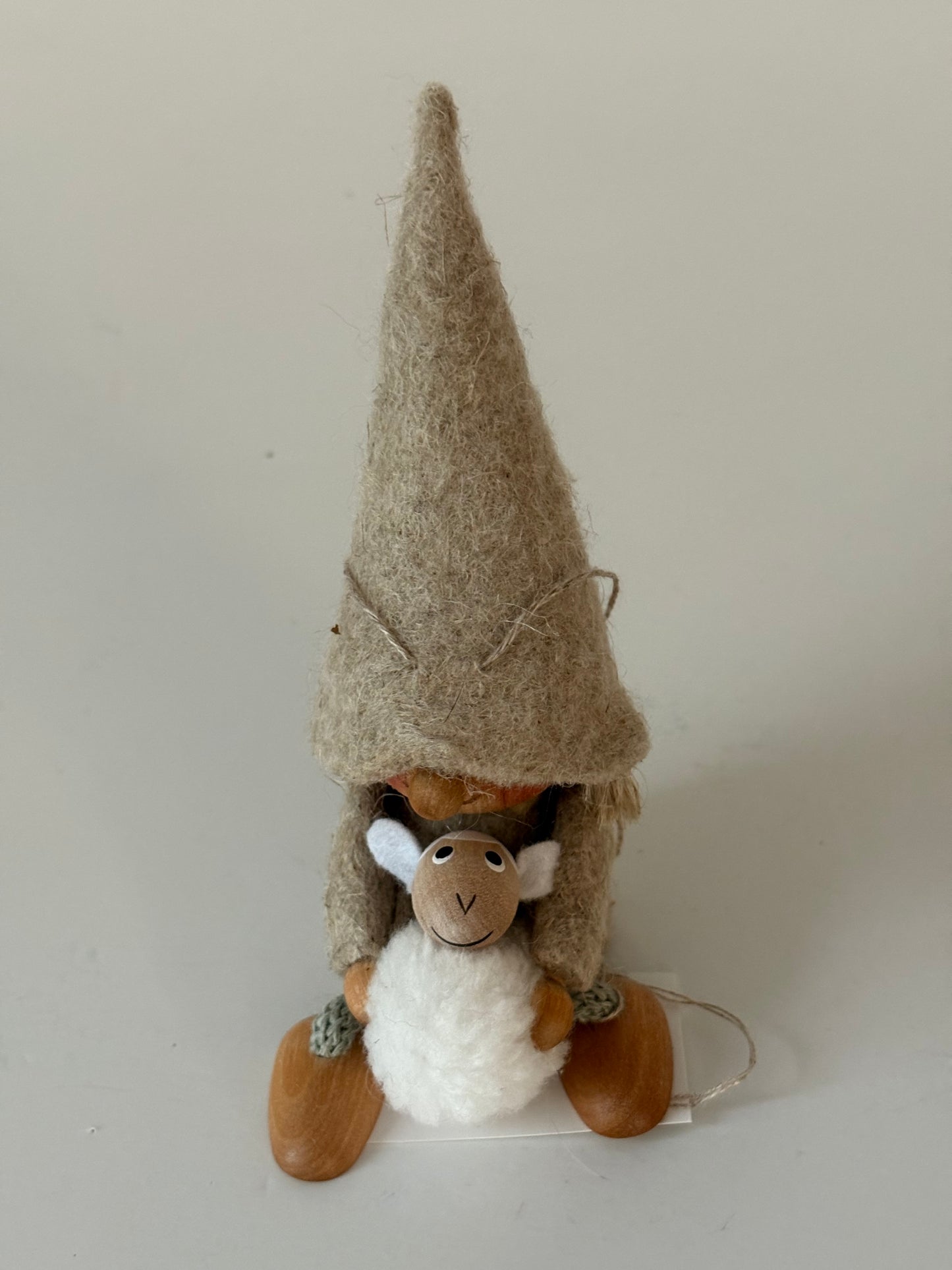 Little Viking Holding a Sheep