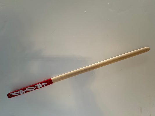 Red Handle Lefse Turning Stick