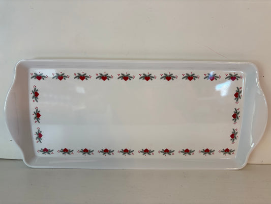 Serving tray with Hearts and Pines design