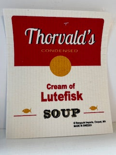 Cream of Lutefisk Dishcloth