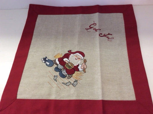 Square God Jul Cloth