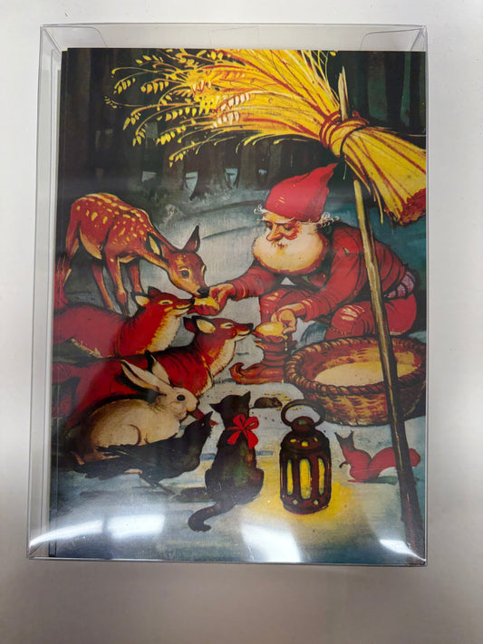 Nisse/Tomte/Tonttuta Feeding the Wildlife