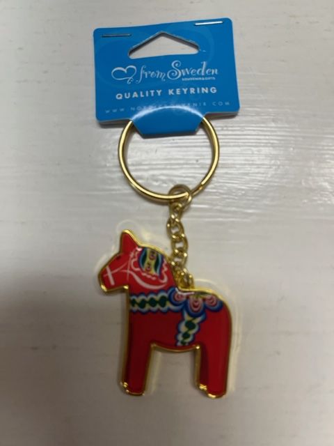 Dala Horse Key Ring
