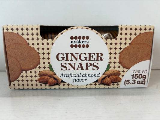 Nyakers Ginger Snaps with Almond Flavor
