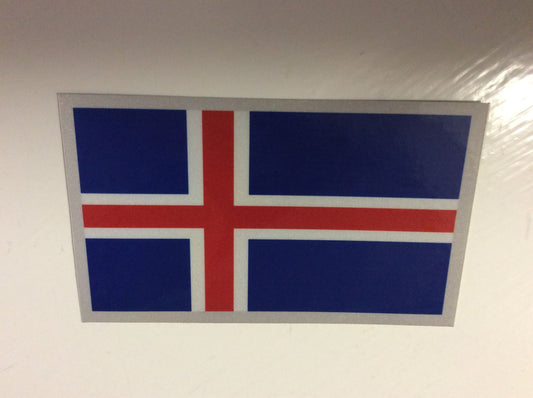 Iceland Flag Rectangular Decal