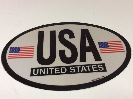 American Oval Flag Decal