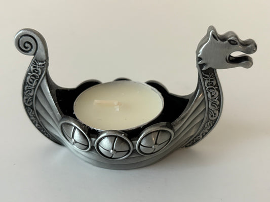 Viking Ship Candleholder