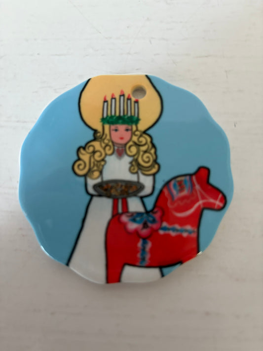 Lucia and Dala, Ceramic Ornament