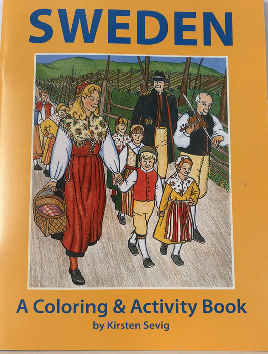 Sweden, A coloring and activity book