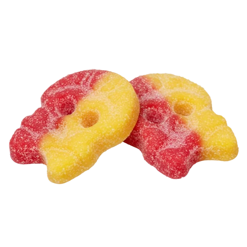 Bubs Fizzy Citrus Raspberry Skulls